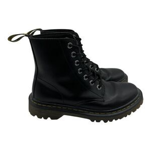 Dr Martens Luana Boots Women's Size 7 Black Leather Combat 7 Eye‎ Lace Up Doc